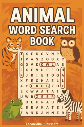 Animal Word Search Puzzle Book front