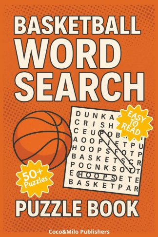 Basketball Word Search Puzzle Book front