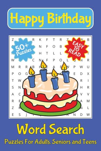 Birthday Word Search Puzzle Book front