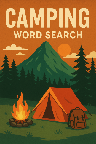 Camping Word Search cover