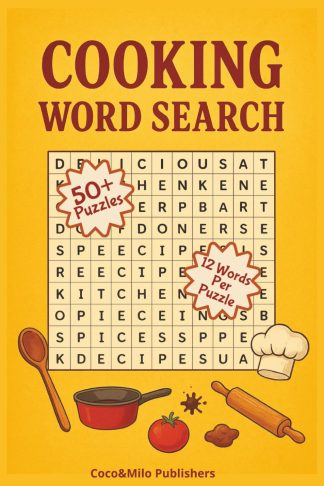 Cooking Word Search Puzzle Book front