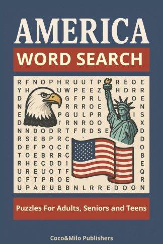 United States Of America Word Search Puzzle Book front