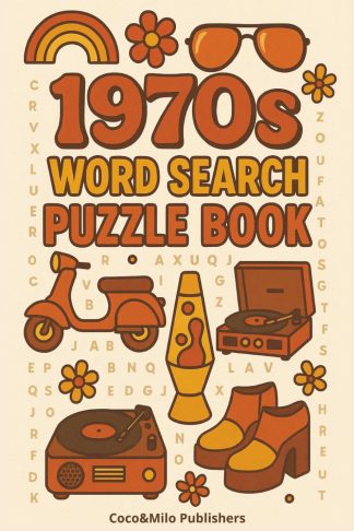 1970s Word Search Puzzle Book front