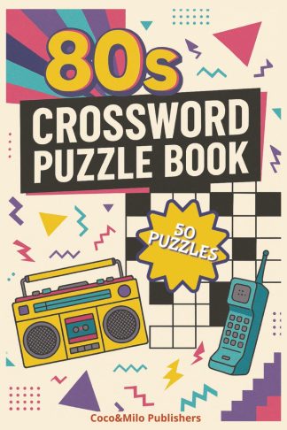 1980's Crossword Puzzle Book front