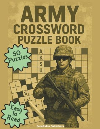 Army Crossword Puzzle Book front