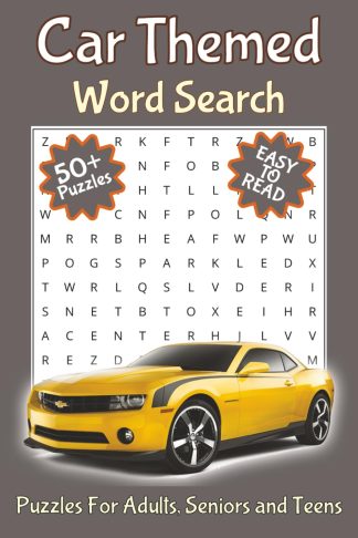 Car Word Search Puzzle Book front