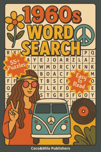 1960s Word Search Book front