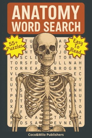 Anatomy Word Search Puzzle Book front