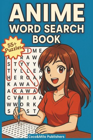 Anime Word Search Puzzle Book front