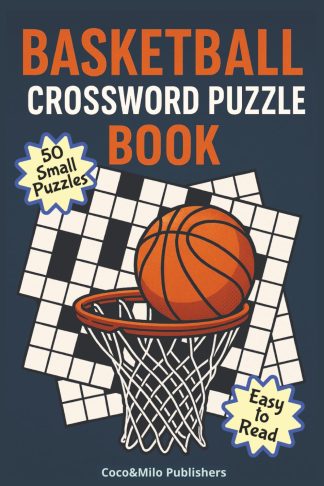 Basketball Crossword Puzzle Book front