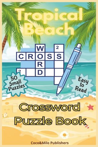 Beach Holiday Crossword Puzzle Book front