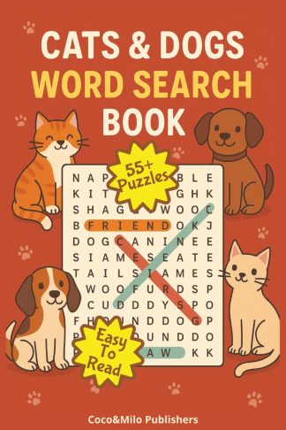 Cats And Dogs Word Search Puzzle Book front