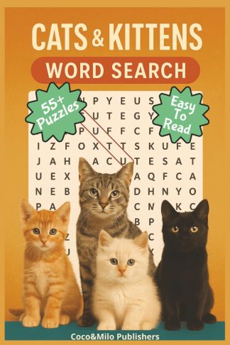 Cats & Kittens Word Search Puzzle Book front