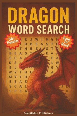Dragon Word Search Puzzle Book front