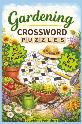 Garden Crossword Puzzle Book front