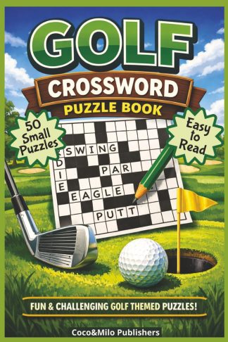Golf Crossword Puzzle Book front