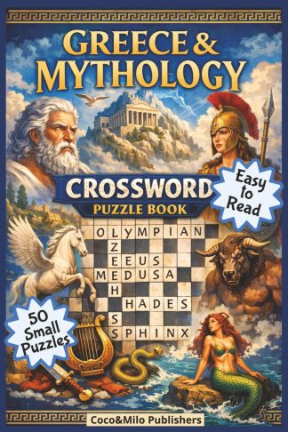Greek Crossword Puzzle Book front